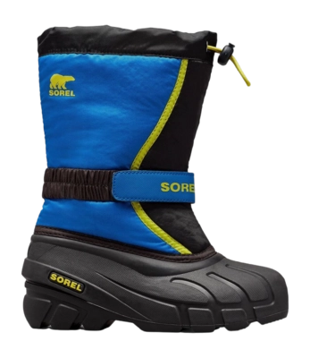 Snowboot Sorel Children Flurry Boot Black Super Blue
