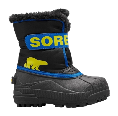 Snowboot Sorel Children Snow Commander Black Super Blue Boot