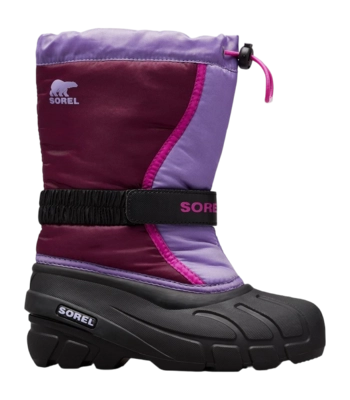 Snowboot Sorel Youth Flurry Boot Purple Dahlia Paisley Purple Frost Plug
