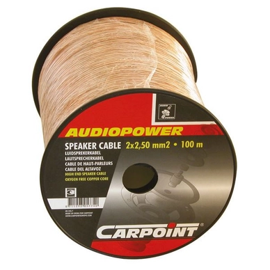 Speakerkabel Carpoint 2x 2,50 mm2 100m