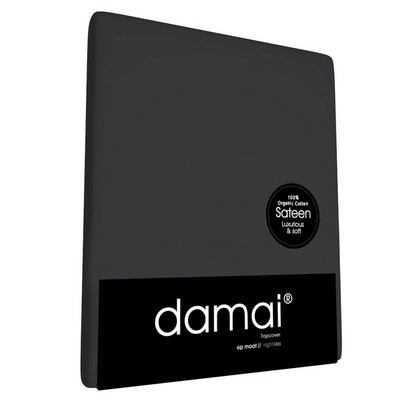 Split Topper Hoeslaken Damai Organic Anthracite (Satijn)