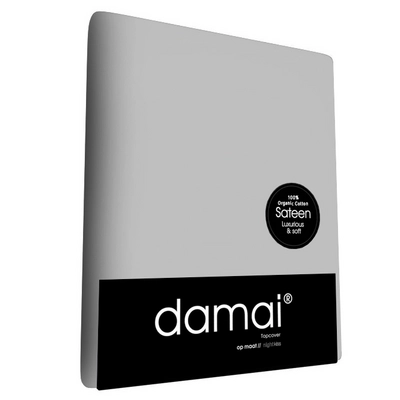 Split Topper Hoeslaken Damai Organic Light Grey (Satijn)