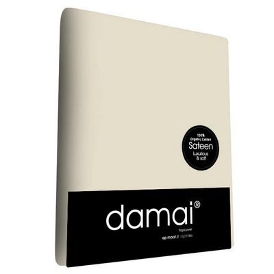 Split Topper Hoeslaken Damai Organic Taupe (Satijn)