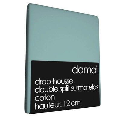 Drap-housse Double Split Surmatelas 12 cm Damai Mineral (Coton)