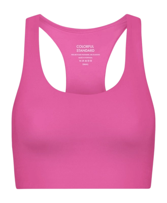 Brassière Colorful Standard Femmes Active Cropped Bra Bubblegum Pink