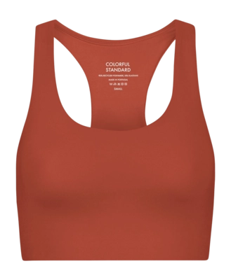 Brassière Colorful Standard Femmes Active Cropped Bra Dark Amber