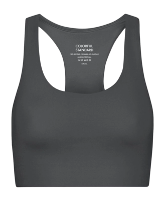 Brassière Colorful Standard Femmes Active Cropped Bra Lava Grey