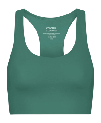 Brassière Colorful Standard Femmes Active Cropped Bra Pine Green