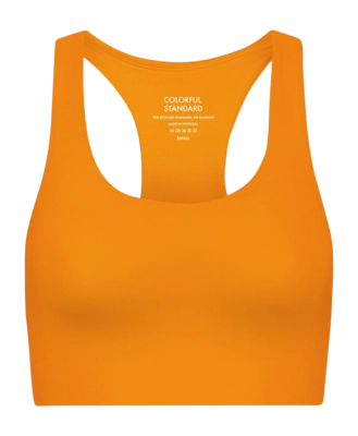Brassière Colorful Standard Femmes Active Cropped Bra Sunny Orange