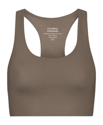 Brassière Colorful Standard Femmes Active Cropped Bra Warm Taupe
