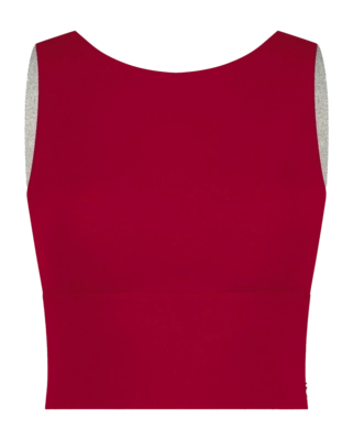 Sport BH House of Gravity Women Cross Crop Top Deep Ruby Red