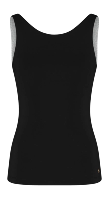 Sport BH House of Gravity Women Cross Tank Top With Bra Black Sapphire