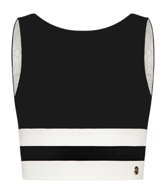 Sport BH House of Gravity Women Divine Crop Top Black X White Topaz