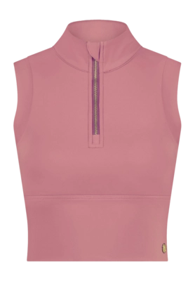 Sport BH House of Gravity Women Turtle Zipper Crop Top Autumn Pink