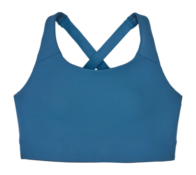 Sport BH Patagonia Women Shadowlite High Impact Adjustable Bra Aquatic Blue Aansluitende pasvorm