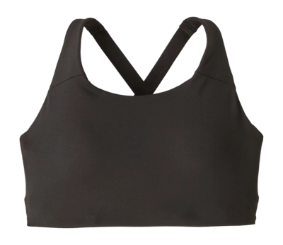 Sport BH Patagonia Women Shadowlite High Impact Adjustable Bra Black Nauwsluitend