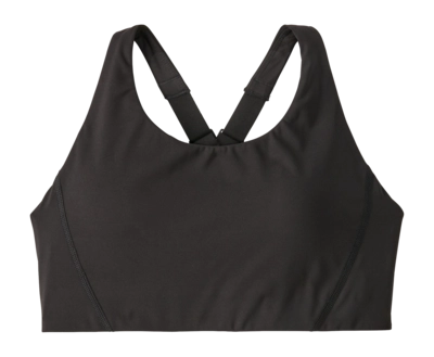 Sport BH Patagonia Women Shadowlite Mid Impact Adjustable Bra Black Nauwsluitend