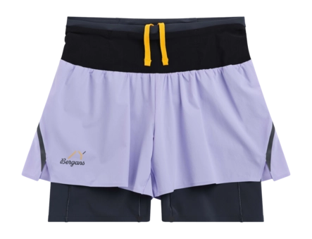 Sportbroek Bergans Women Y LightLine Fast 5 Inch Acai Smoothie/Dark Shadow Grey Regular Fit