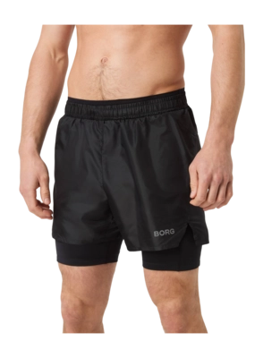 Sportbroek Björn Borg Men Borg Performance 2 In 1 Black Beauty