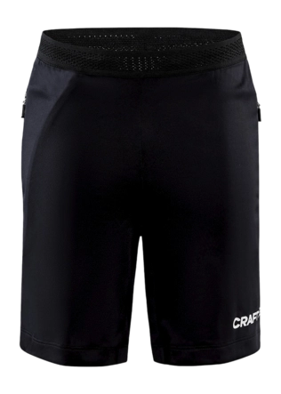 Sportbroek Craft Kids Evolve Zip Pocket Shorts Black Regular Fit