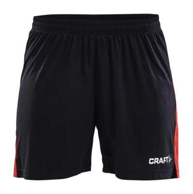 Sportbroek Craft Women Progress Short Contrast Black/Bright Red