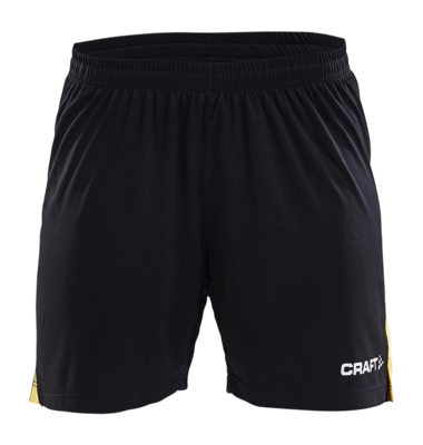 Sportbroek Craft Women Progress Short Contrast Black/Yellow