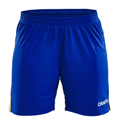 Sportbroek Craft Women Progress Short Contrast Club Cobolt/Sweden Yellow