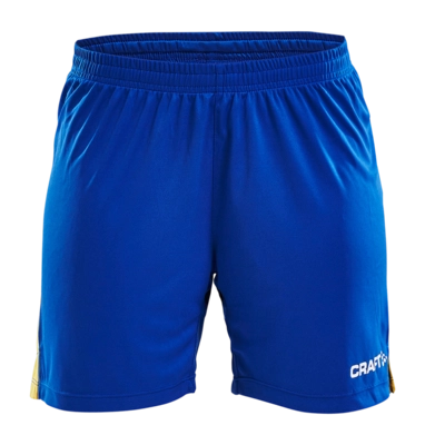 Sportbroek Craft Women Progress Short Contrast Royal Blue/Sweden Yellow