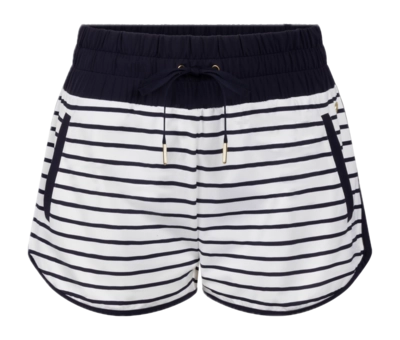 Sportbroek House of Gravity Women Active Shorts White X Blue Stripe
