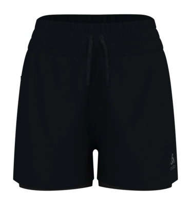 Sportbroek Odlo Women Zeroweight 3 Inch 2 in 1 Black Regular Fit