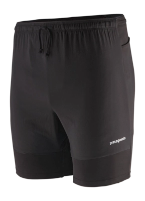 Sportbroek Patagonia Men Endless Run Shorts Black Nauwsluitende pasvorm
