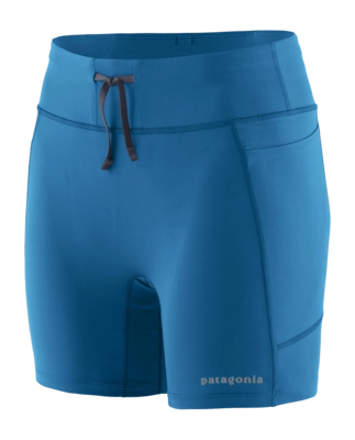 Sportbroek Patagonia Women Endless Run Shorts 6 Inch Aquatic Blue Tight Fit