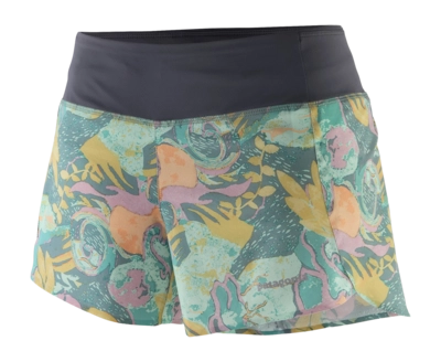 Sportbroek Patagonia Women Strider Pro Shorts 3.5 Inch Moon Tripper: Blue Sage DWR