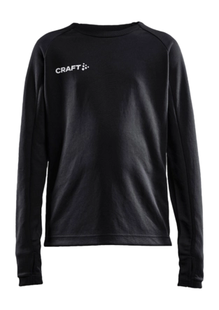 Sportshirt Craft Kids Evolve LS Crew Neck Black