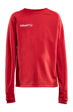 Sportshirt Craft Kids Evolve LS Crew Neck Bright Red