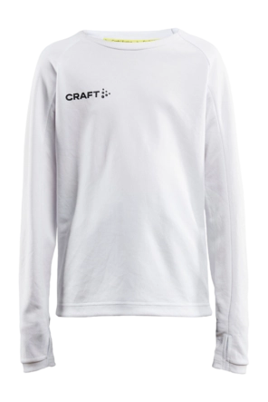 Sportshirt Craft Kids Evolve LS Crew Neck White