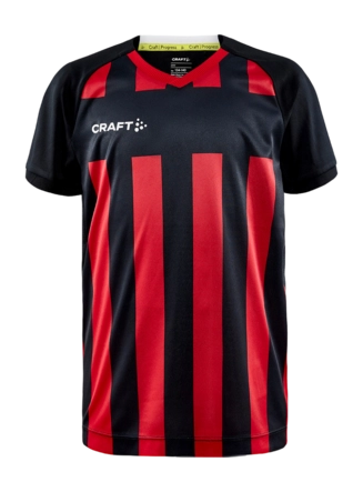 Sportshirt Craft Kids Progress 2.0 Stripe Jersey Black/Bright Red