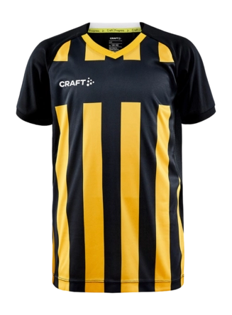 Sportshirt Craft Kids Progress 2.0 Stripe Jersey Black/Sweden Yellow
