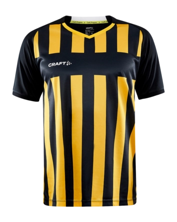 Sportshirt Craft Men Progress 2.0 Stripe Jersey Black/Sweden Yellow