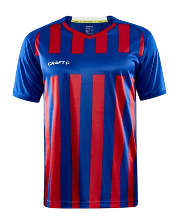 Sportshirt Craft Men Progress 2.0 Stripe Jersey Club Cobolt/Bright Red