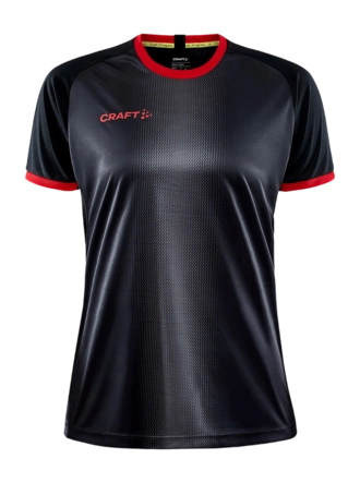 Sportshirt Craft Women Progress 2.0 Graphic Jersey Black/Bright Red Regular Fit