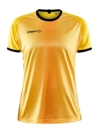 Sportshirt Craft Women Progress 2.0 Graphic Jersey Sweden Yellow/ Black Comfortabele pasvorm
