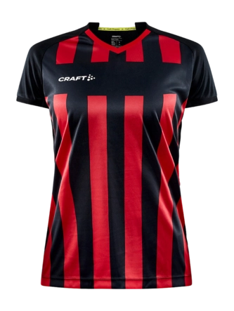 Sportshirt Craft Women Progress 2.0 Stripe Jersey Black/Bright Red