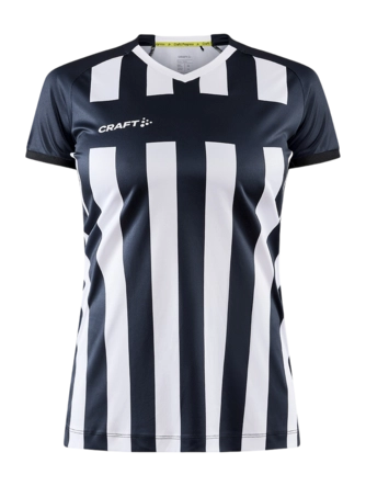 Sportshirt Craft Women Progress 2.0 Stripe Jersey Black/White Comfortabele sportieve fit
