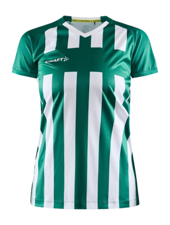 Sportshirt Craft Women Progress 2.0 Stripe Jersey Team Green/White