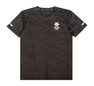 Sportshirt Osaka Men Training Mesh Short Sleeves Black 150 gsm