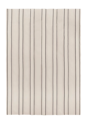 Ferm Living Twill Bedsprei - Off-White / Black