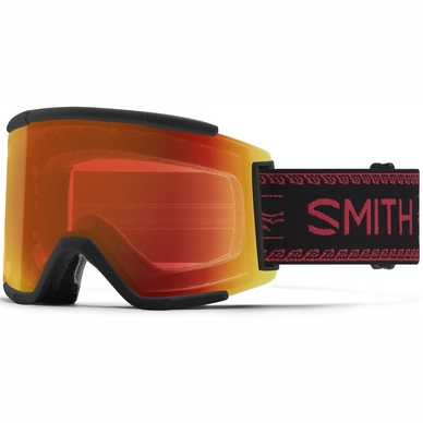 Masque de Ski Smith Squad Unisex XL Chromapop Everyday Red Mirror Ac Zpowell 22