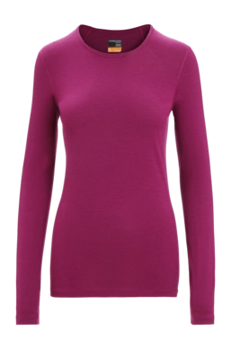 Ondershirt Icebreaker Women 200 Oasis LS Crewe Go Berry