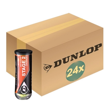 Tennis Balls Dunlop Stage 2 Orange 3-Tin (Box 24x3)
